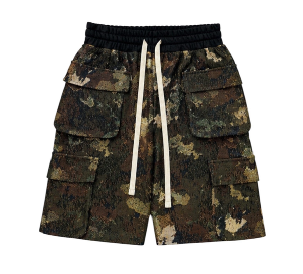 DAAD Unisex Cargo Long Shorts Camo