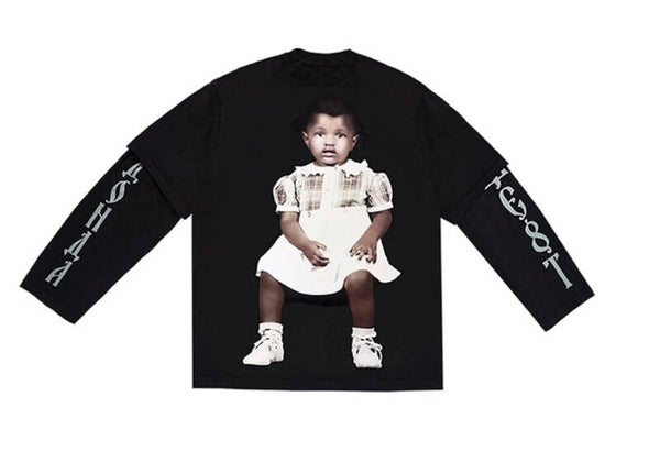 Kanye West DONDA 2 Layer Long Sleeve Black