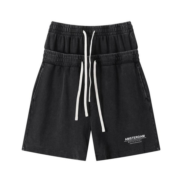 DAAD Unisex Double Shorts Coordinates Black Washed