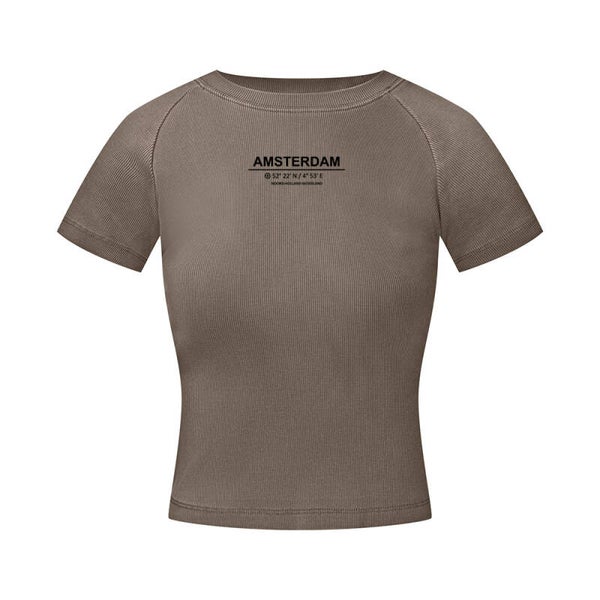 DAAD Women Tee Coordinates only front Taupe