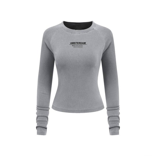 DAAD Women Long Sleeve Coordinates only front Light Grey