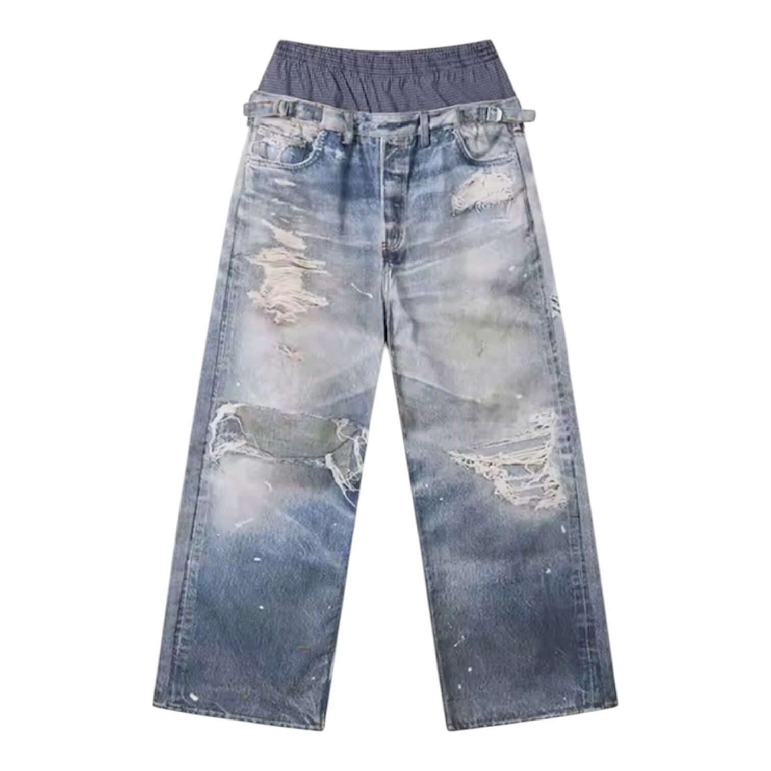 DAAD Unisex Double Waist Printed Jeans