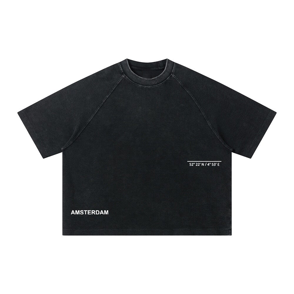DAAD Unisex Waffle Tee Black