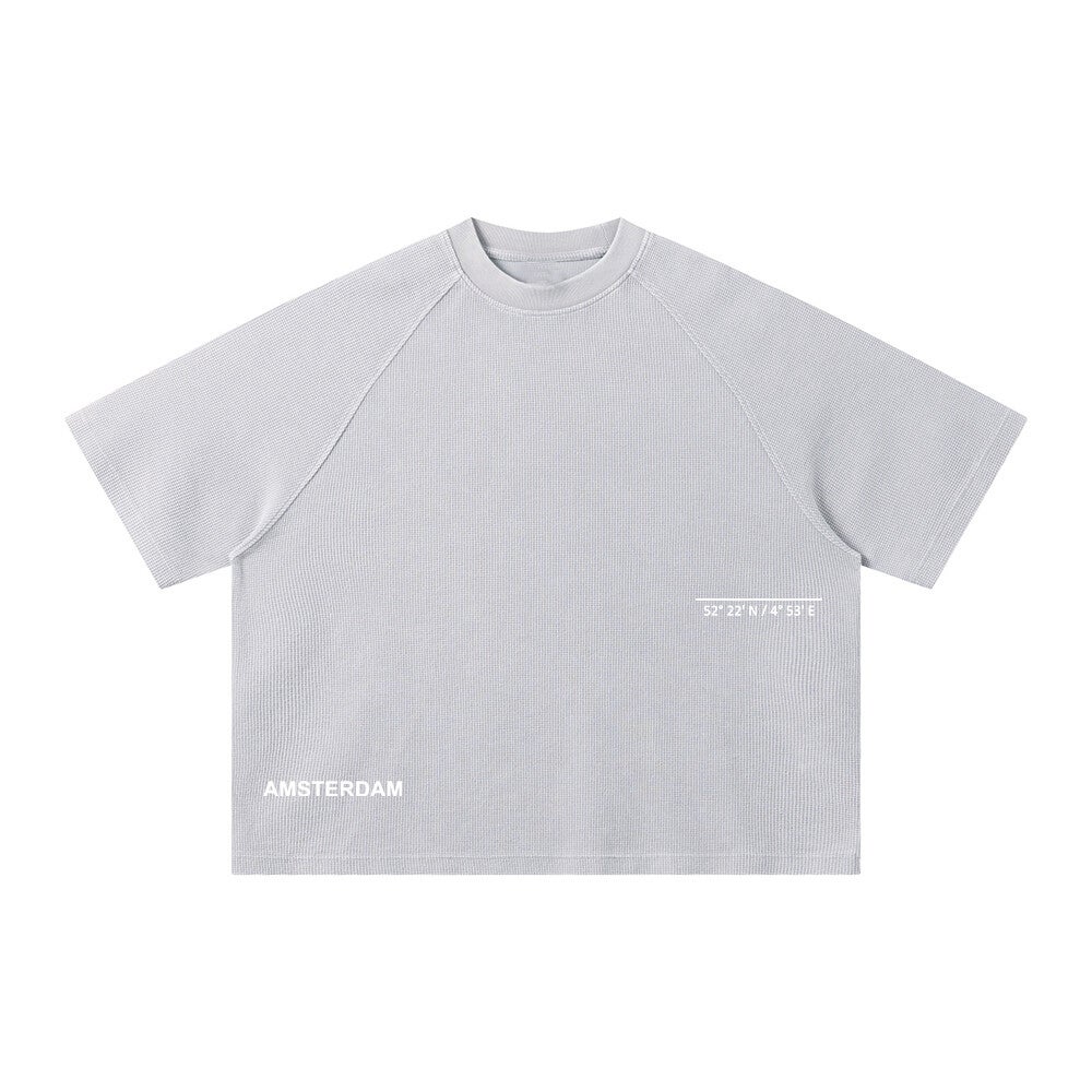DAAD Unisex Waffle Tee Light Grey