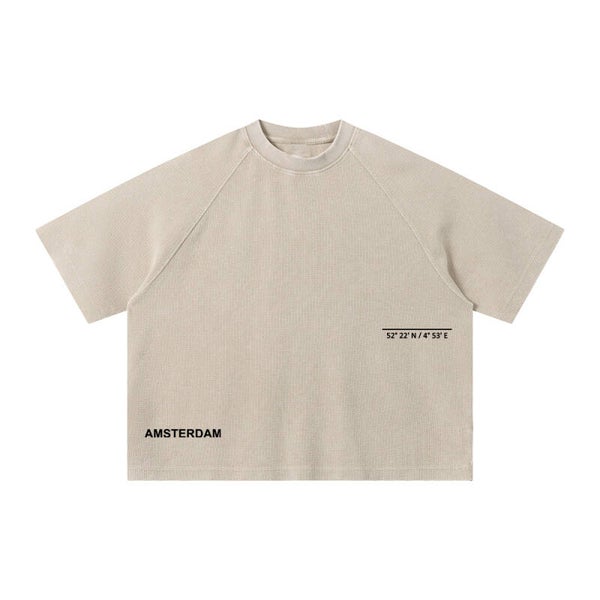 DAAD Unisex Waffle Tee Beige