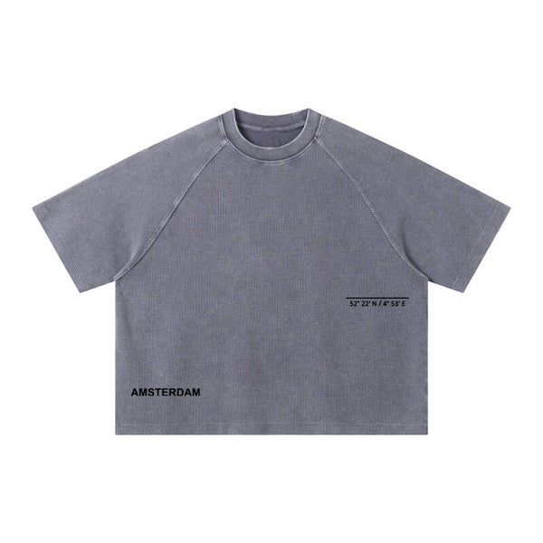 DAAD Unisex Waffle Tee Grey