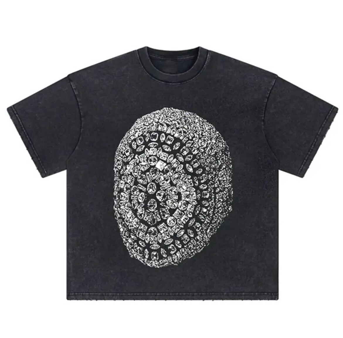 DAAD Unisex Graphic Tee Washed Black