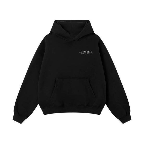 DAAD Unisex Stripe Hoodie Black