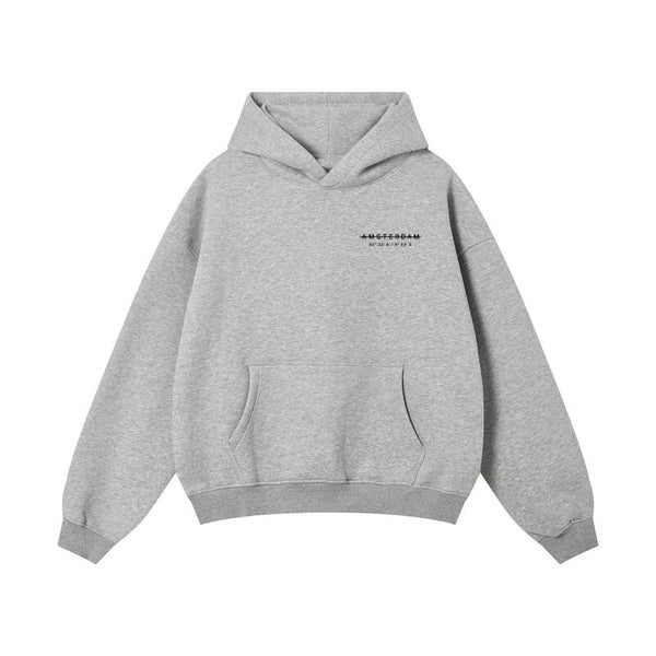 DAAD Unisex Stripe Hoodie Grey
