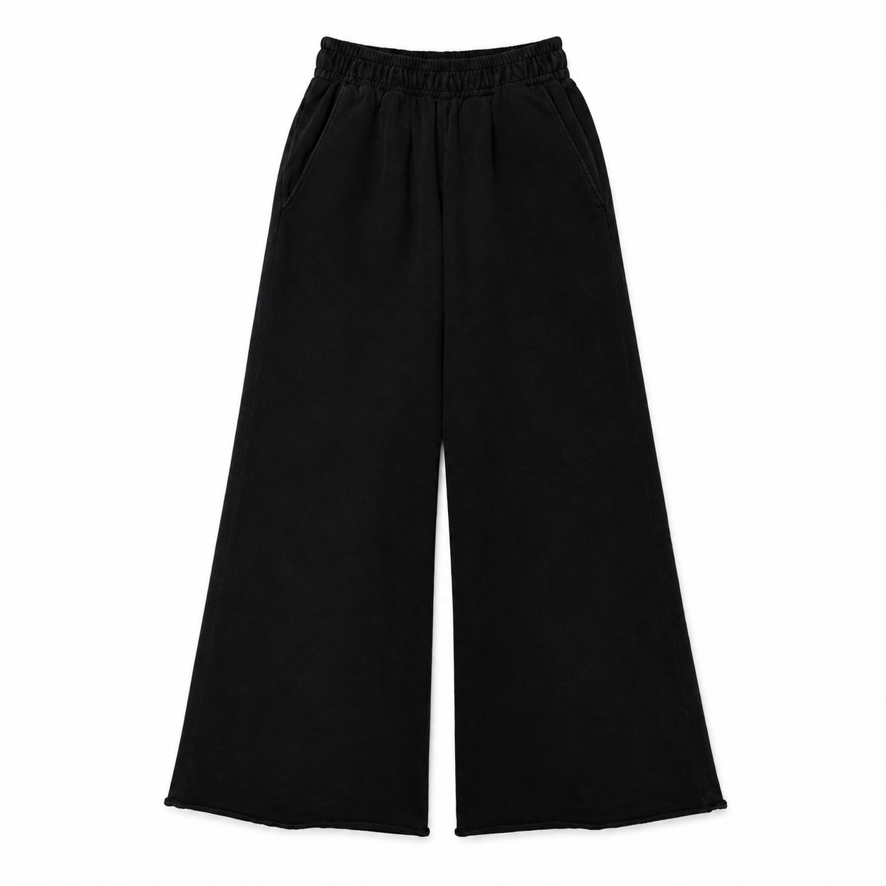 Almost In Common Unisex Oversized Joggers Full Black