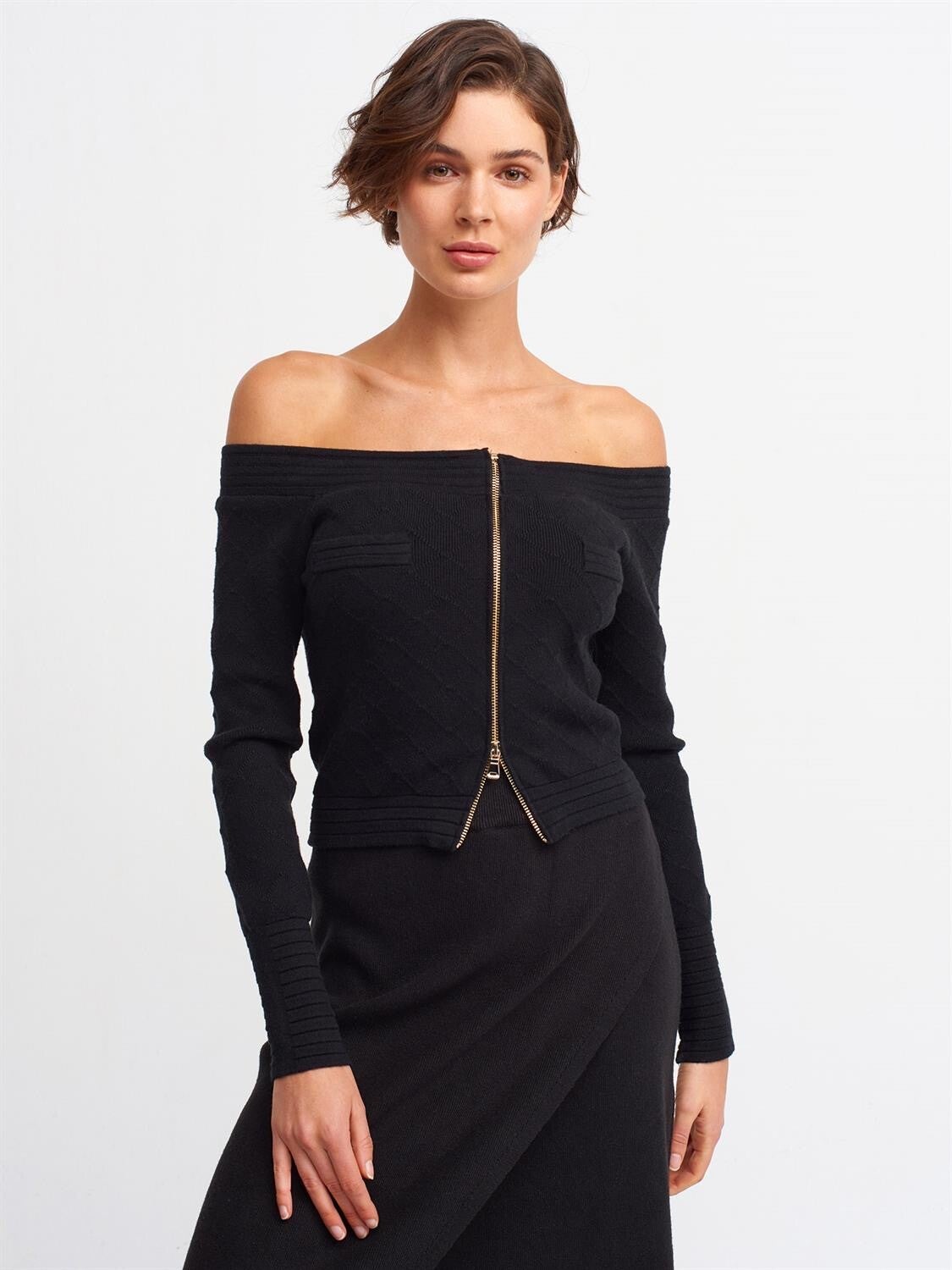 Roosmarie truitje Zwart