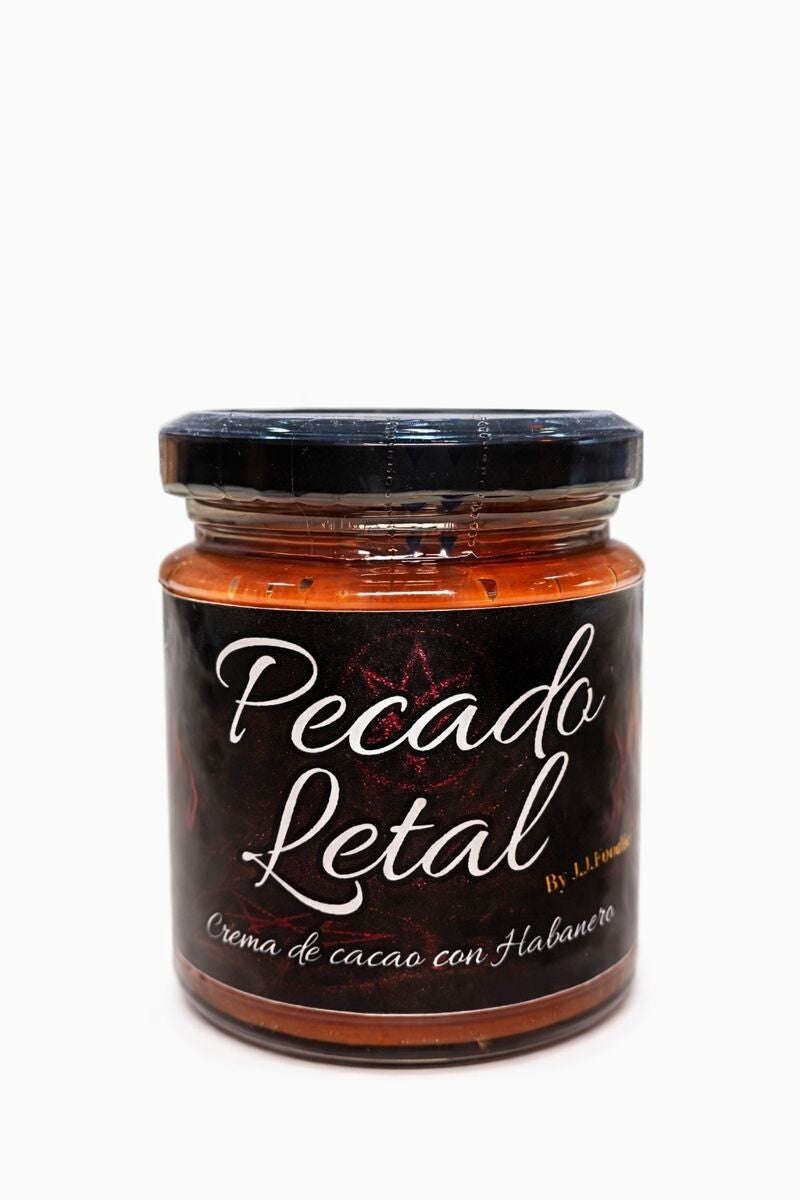 🍫🔥 Pecado Letal – Crema fluida de cacao picante con habanero | J.J.Foodie Sabor y Fuego