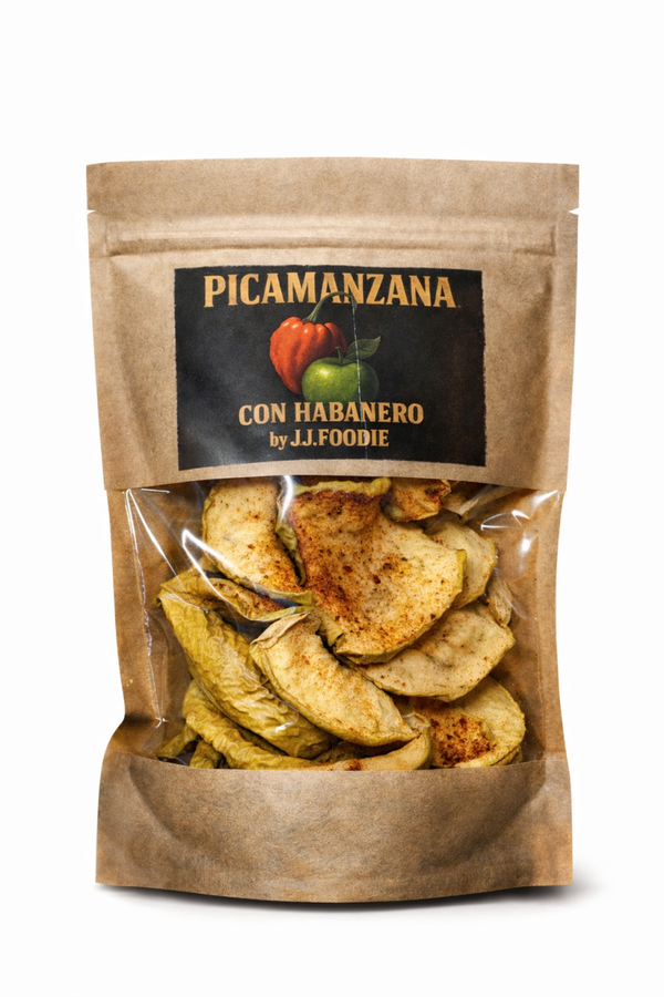 Picamanzana con Habanero 40 g | Manzana deshidratada picante gourmet – J.J.Foodie