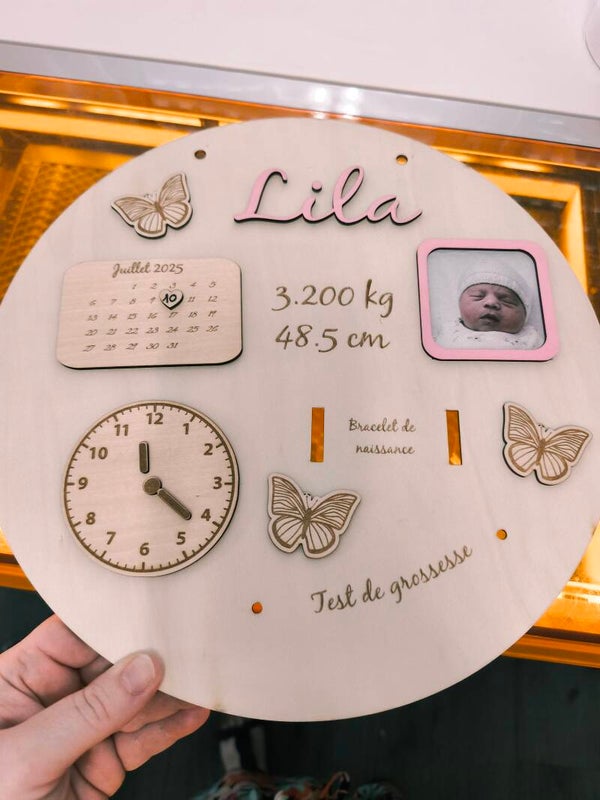 Panneau rond de naissance