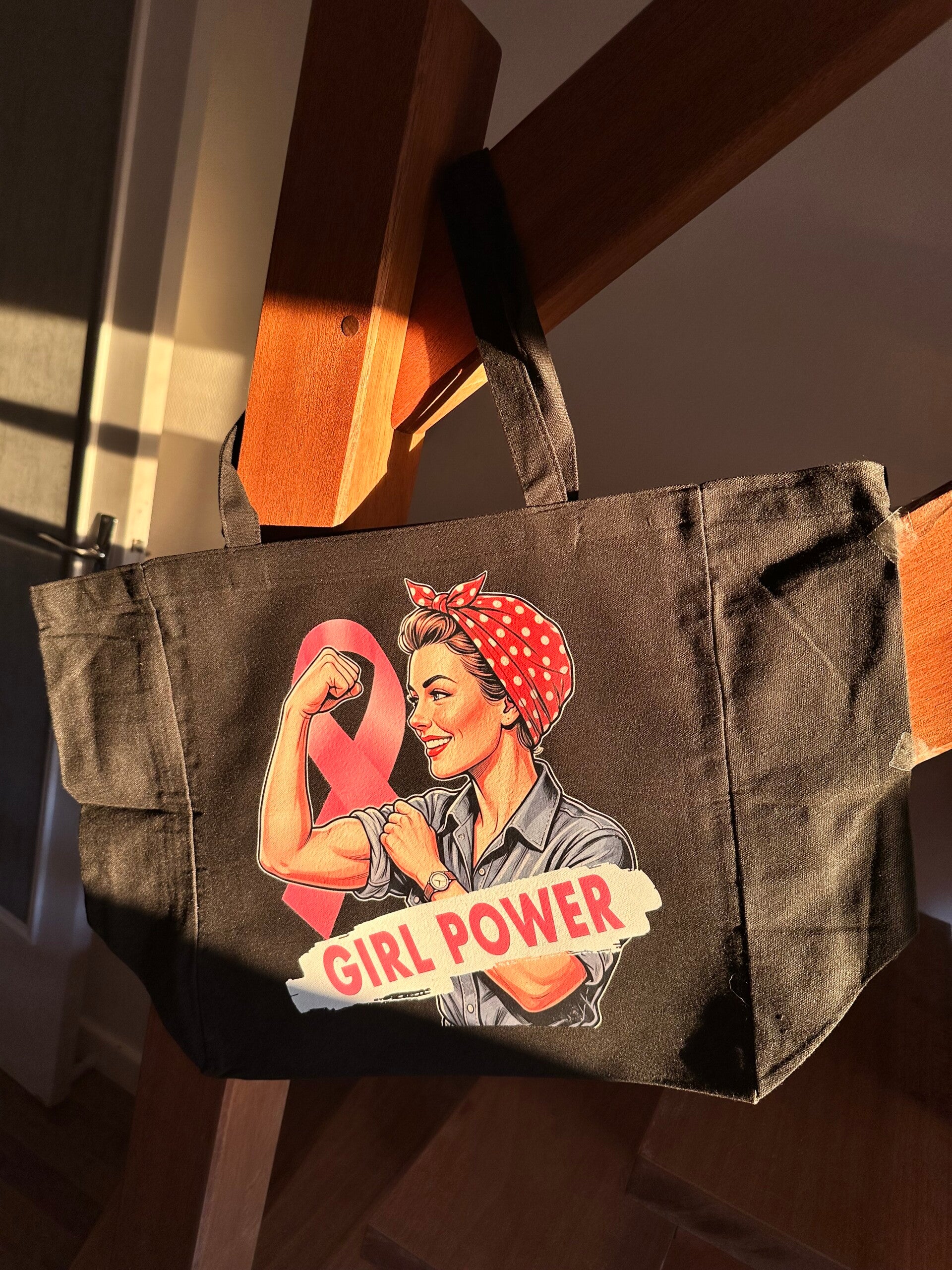Sac Cabas Rosie Octobre Rose « Girl Power »