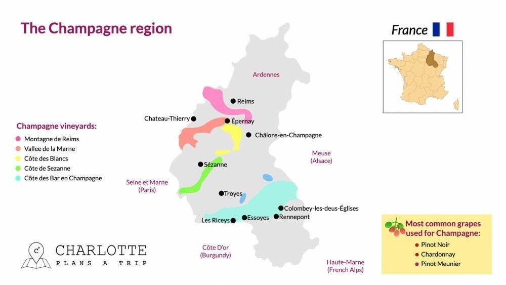 Champagnestreek-plaatsen-kaart-locatie-regio-Frankrijk-wijnvelden