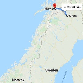 Arctic Circle poolcirckel treinroute