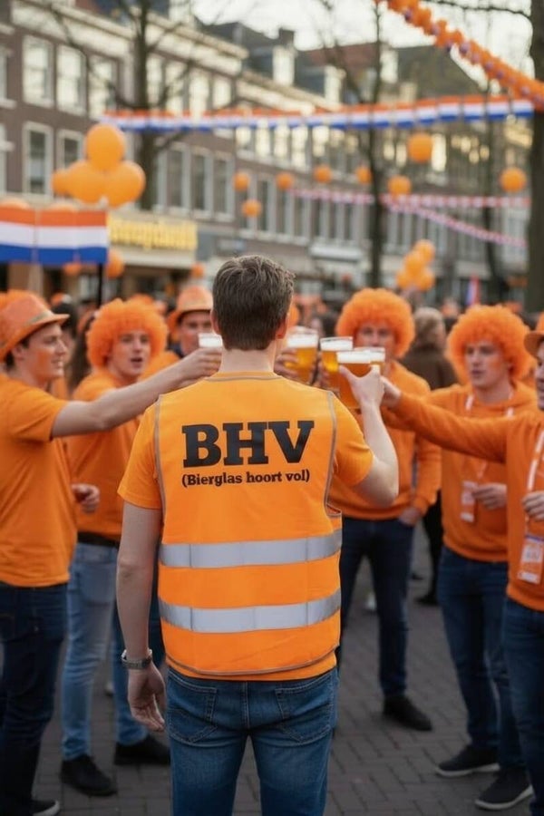 Veiligheids vest BHV (Bierglas Hoort Vol)