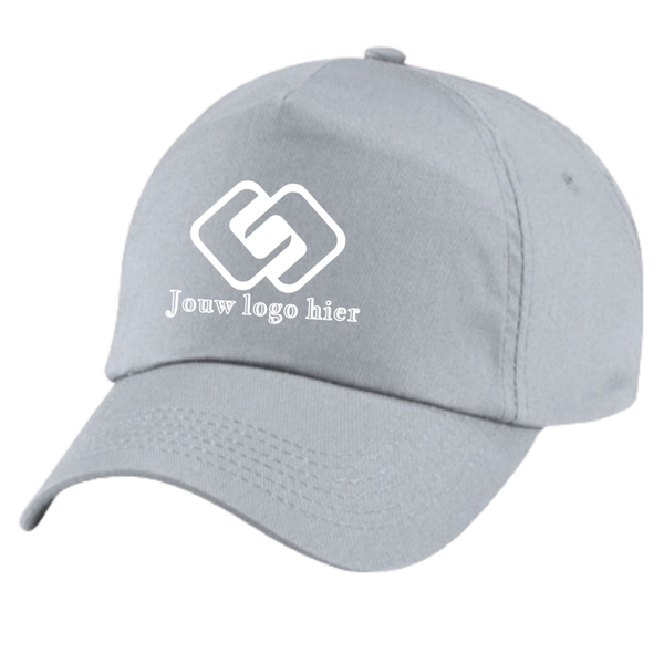 5 panel pet bedrukt met logo.