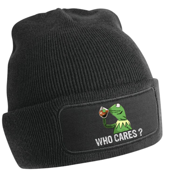 Beanie Who cares (Kopie)