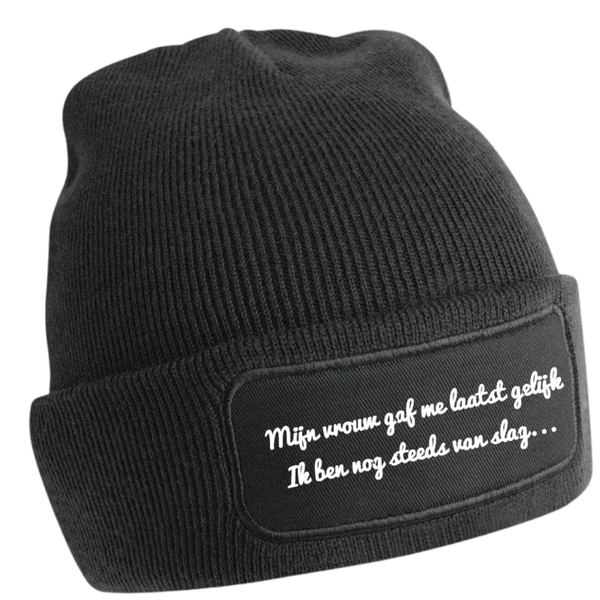 Beanie mijn vrouw gaf me gelijk