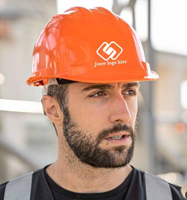 Korntex veiligheidshelm bedrukt met logo