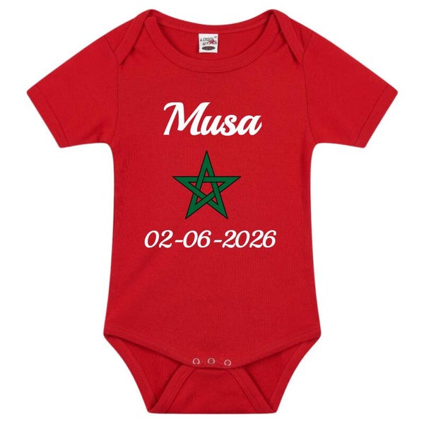 Romper Marokko 3-6 maanden gepersonaliseerd