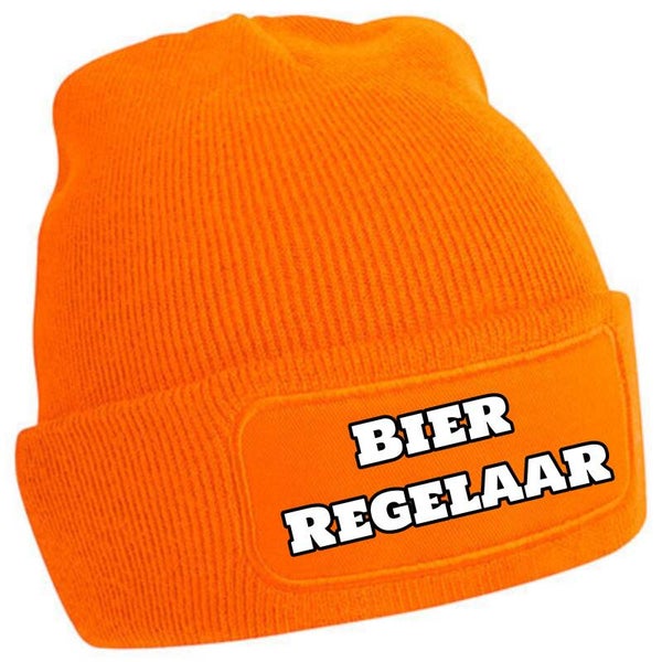 Oranje Bier regelaar beanie