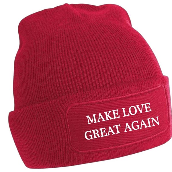 Rode Make love great again beanie