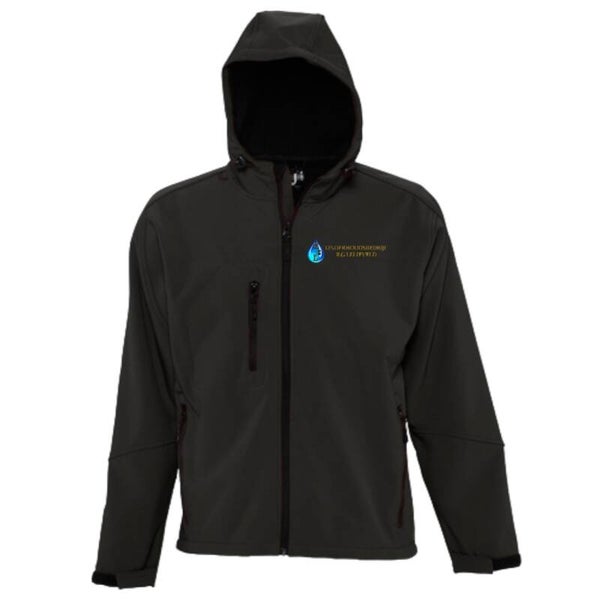 Sol's Replay Hooded softshelljas bedrukt met logo Amsterdams Timmerwerk
