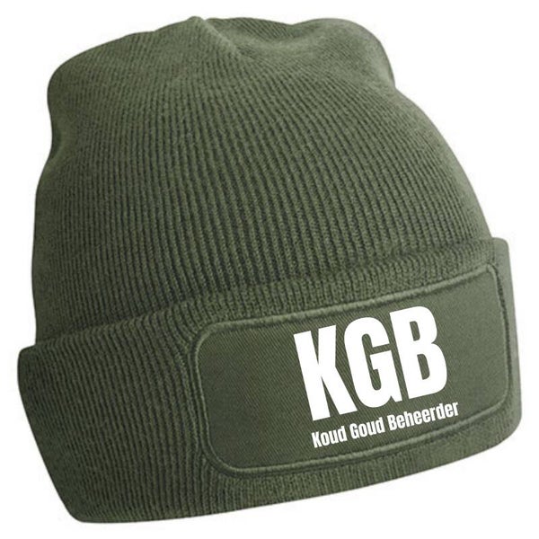 Leger groenen KGB (Koud Goud Beheerder) beanie