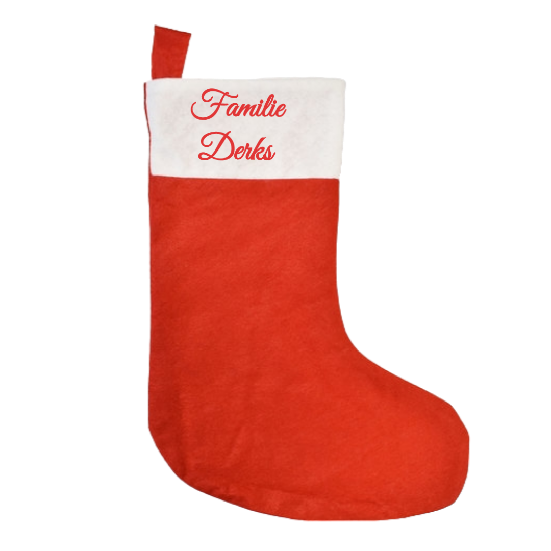 Gepersonaliseerde kerstsok