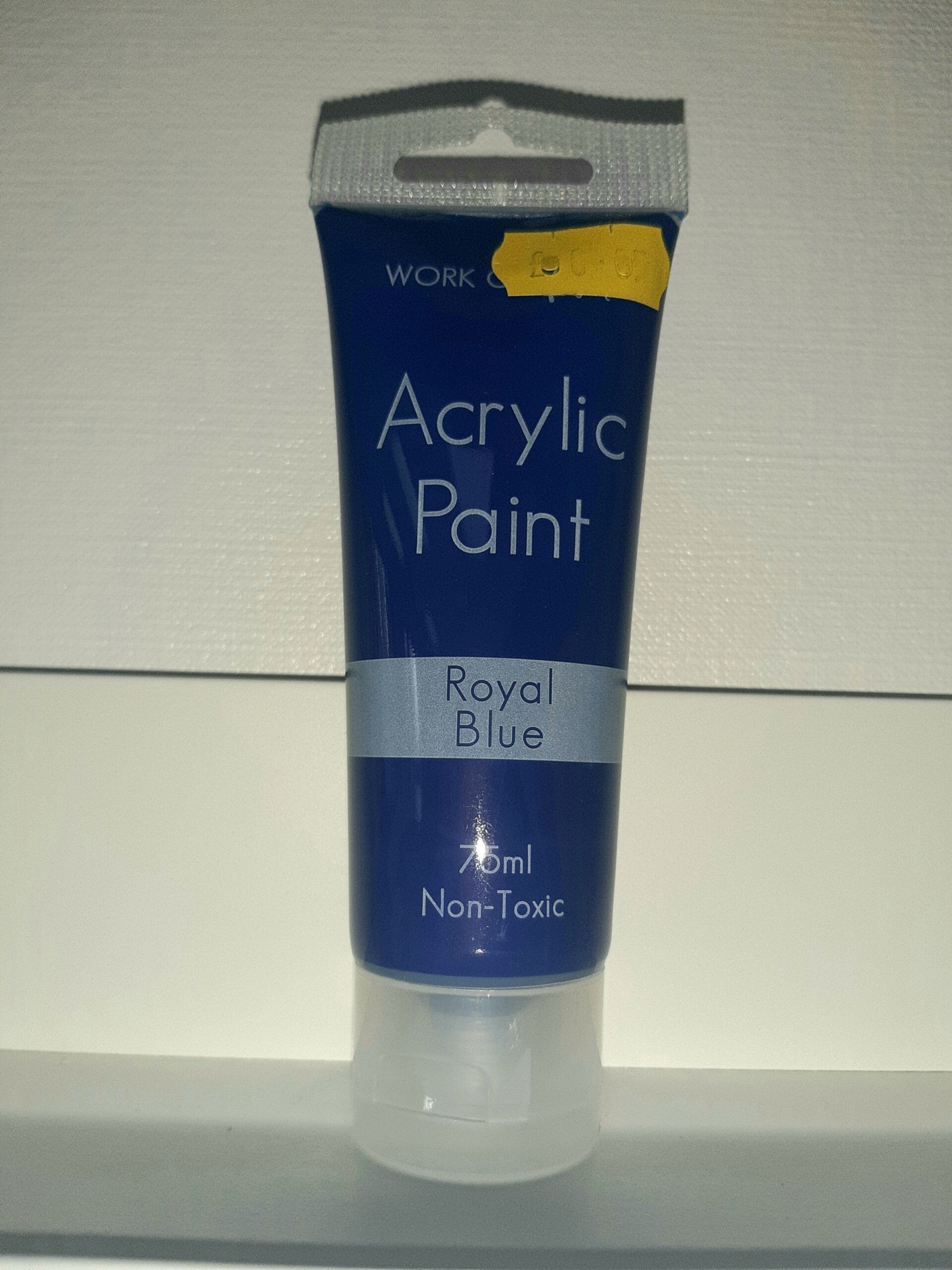 Blue acrylic paint