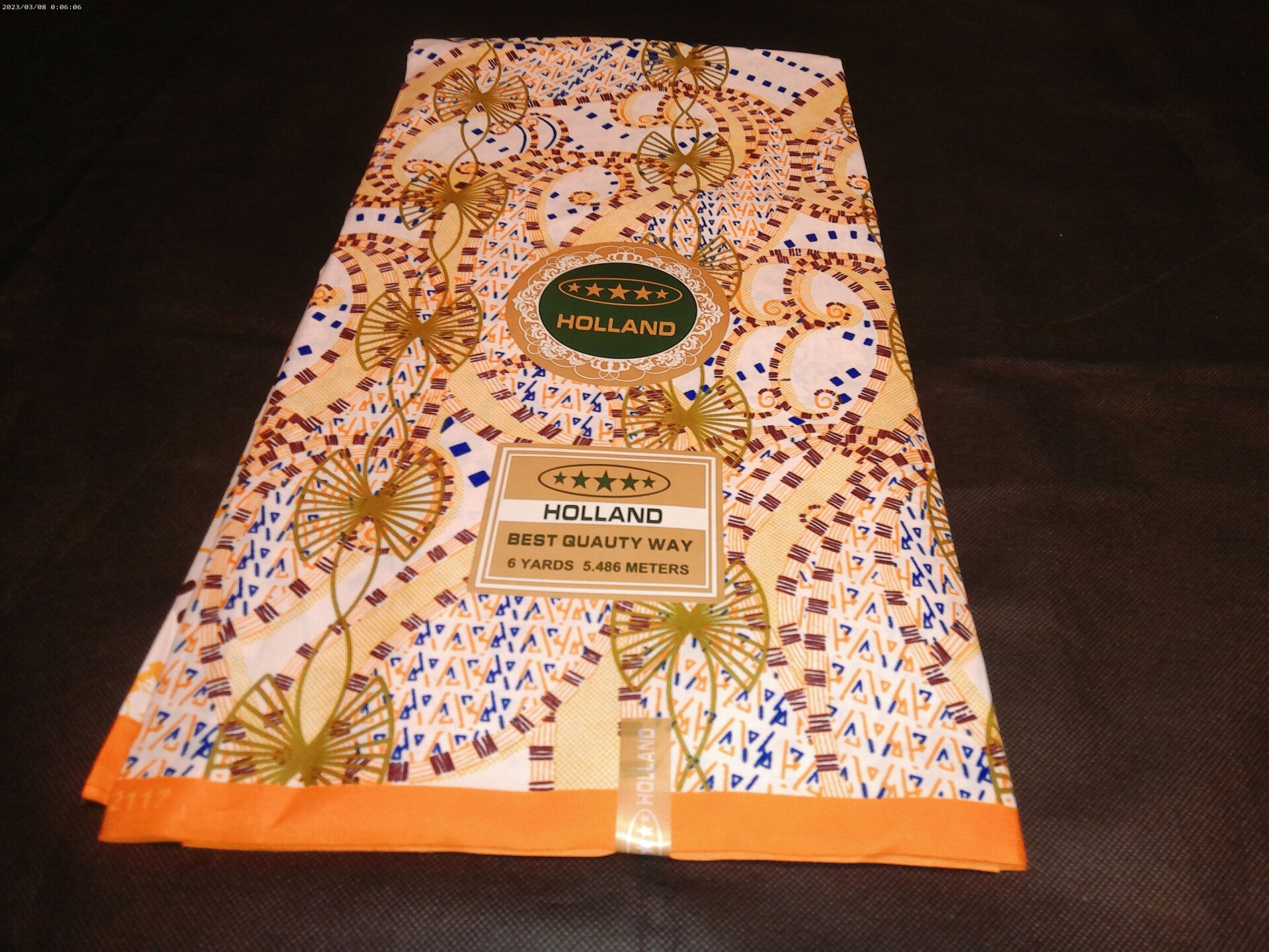 Traditional 6 Meter high Quality Fabric