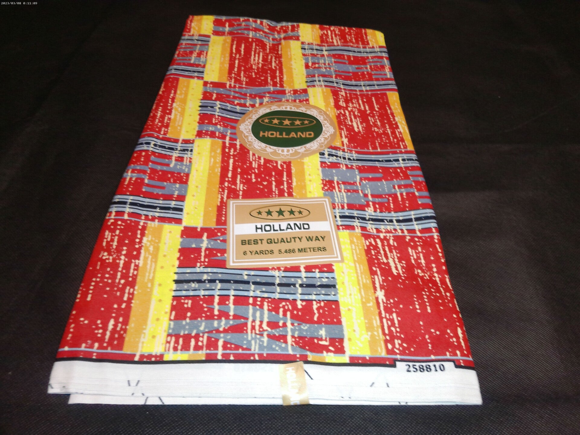 Traditional 6 Meter high Quality Fabric