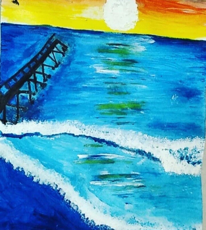 Sunset Acrylic painting