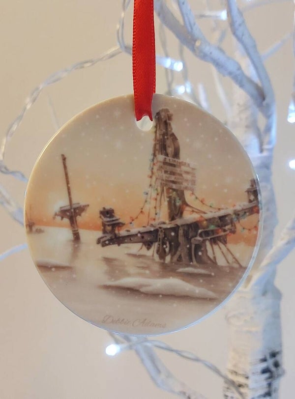 Ceramic Christmas baubles