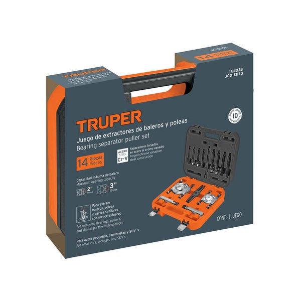Juego de extractores de baleros y poleas  TRUPER
