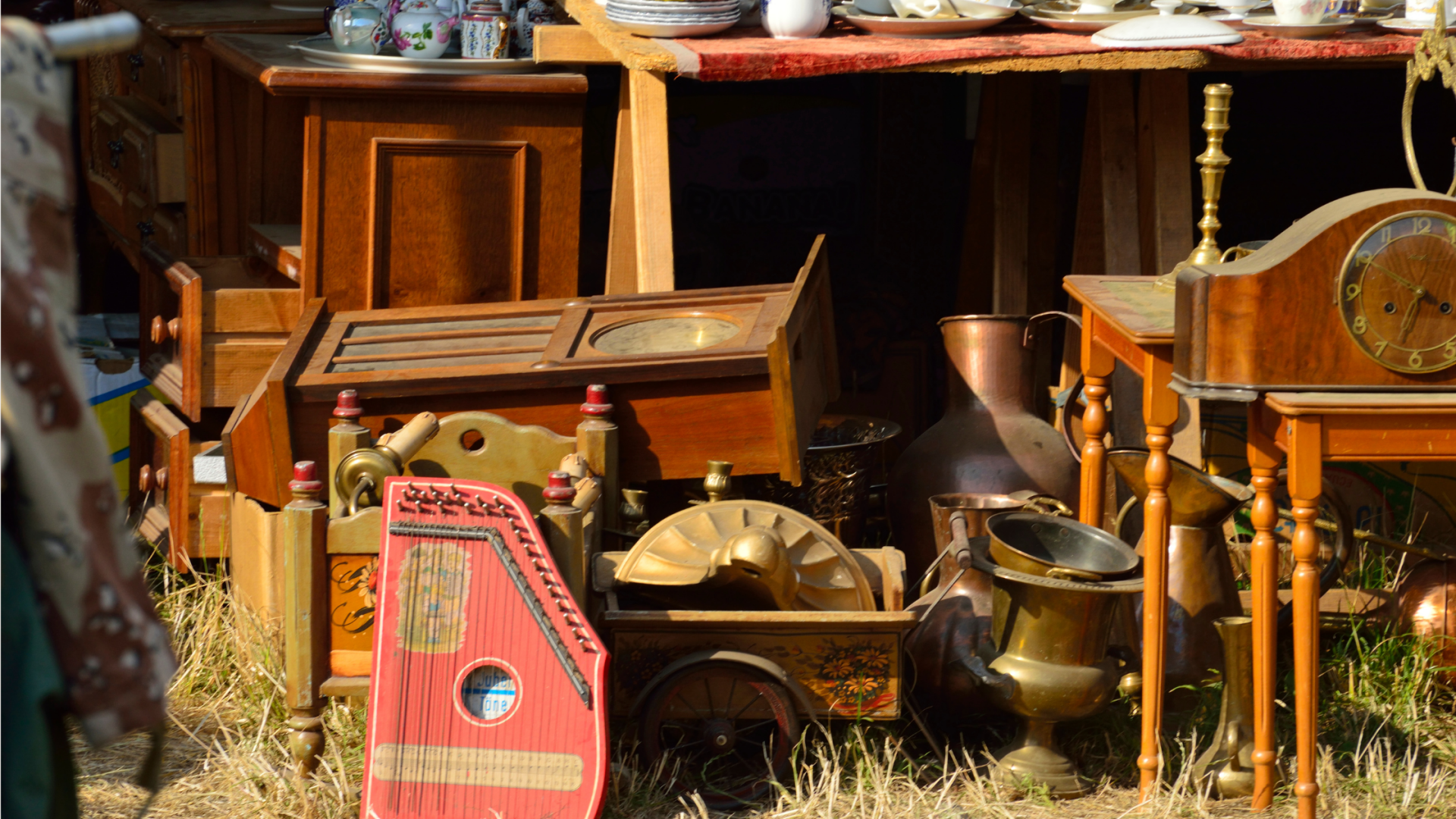 Objets anciens de brocante