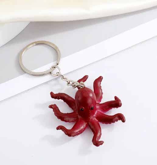 Sleutelhanger octopus zinklegering