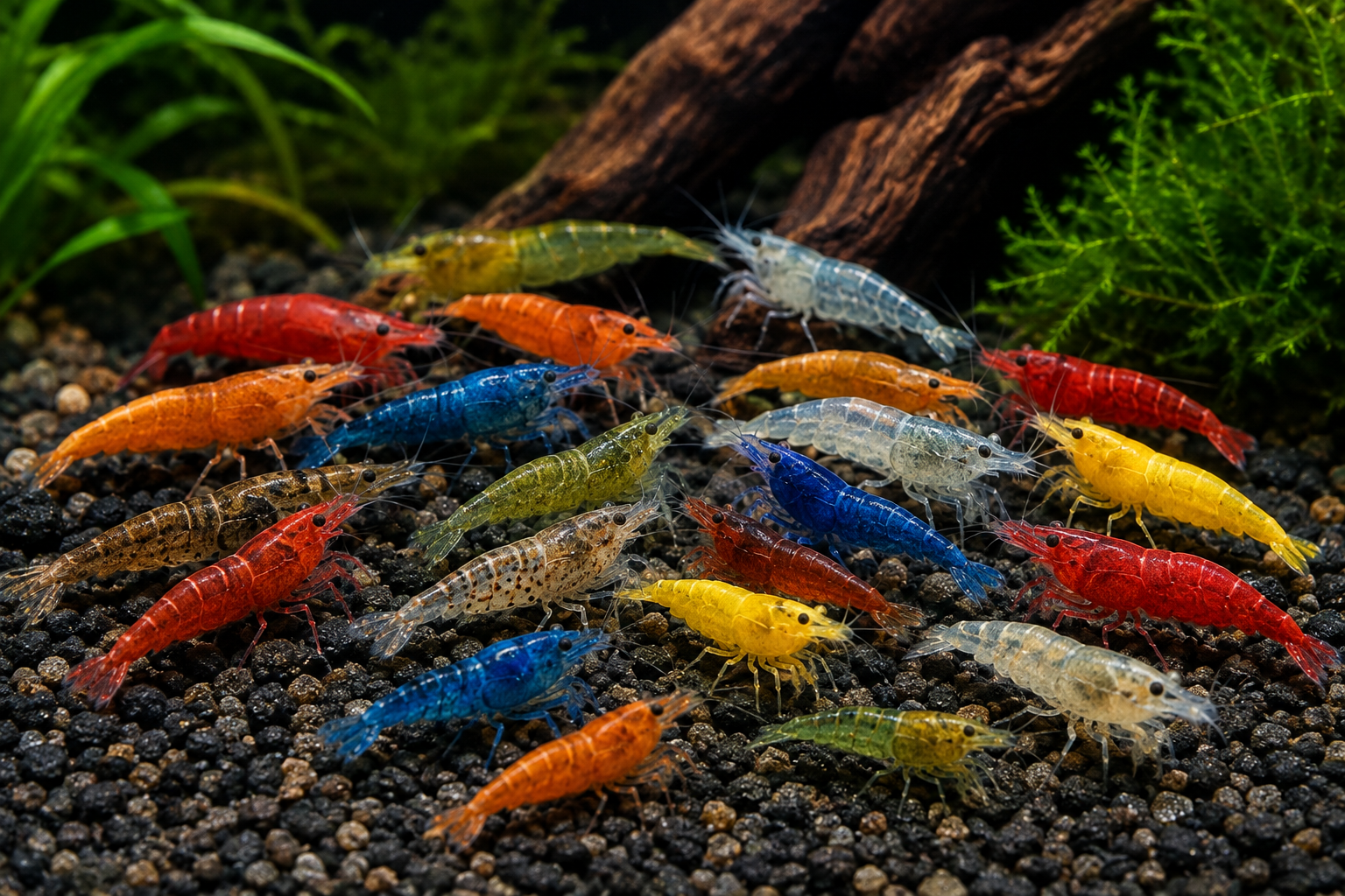 Assortiment Color Neocaridina Mix – 20 stuks voor slechts € 44,95