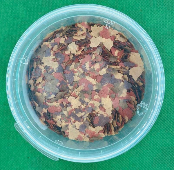 Trio-set: Tropisch visvoer Premium-Spirulina vlokken + eigeel vlokken