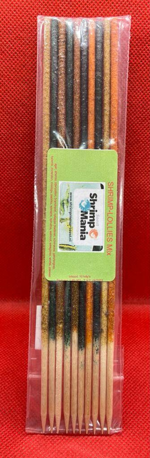 ShrimpMania garnalen lolly Shrimp-Sticks-Lolly's mix 10 stuks