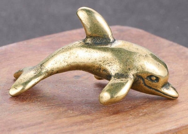 Messing zuiver koperen dolfijn