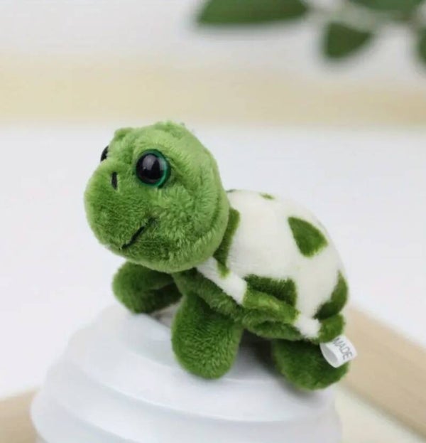 Pluche sleutelhanger schildpad 7 cm