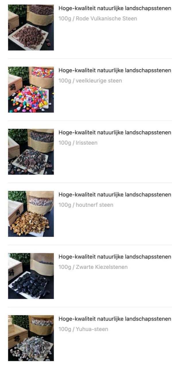 Hoge kwaliteit landschap natuursteentjes voor aquaria of decoratie