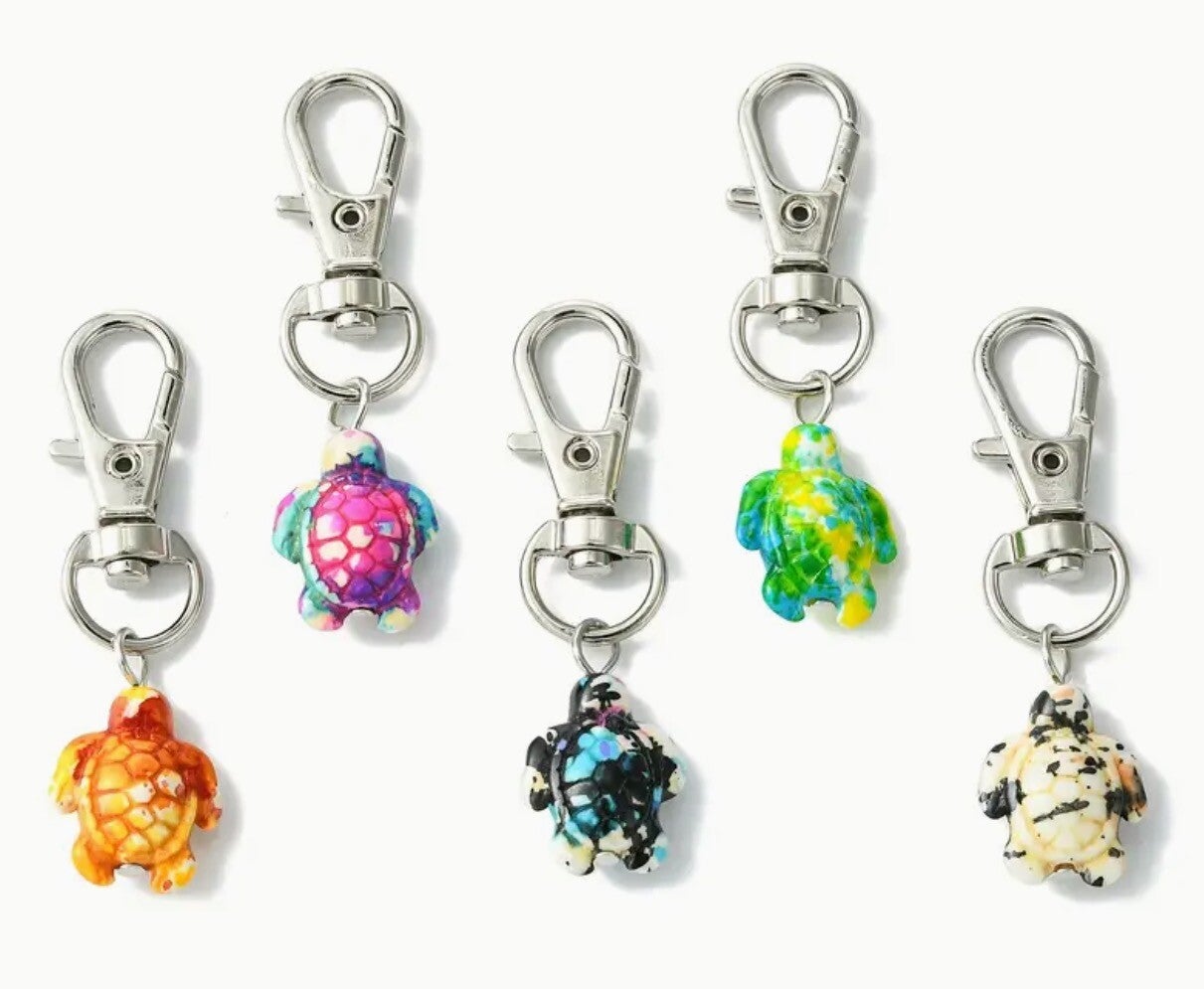 Sleutelhanger zeeschildpad 5,1 cm