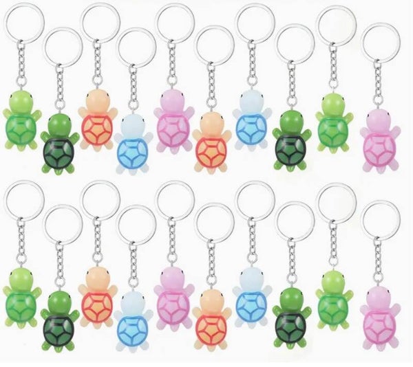 Sleutelhanger mini schildpad 2,5 cm