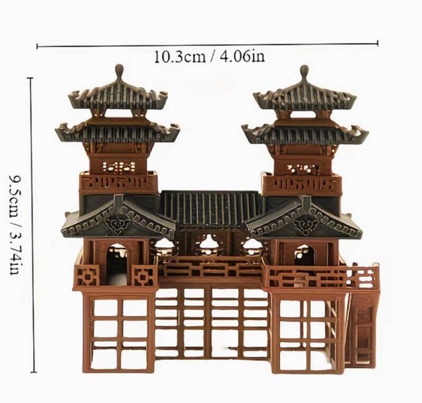 Traditionele Chinese architectuur aquarium ornament