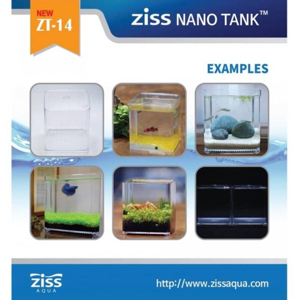 Aquarium Ziss Betta box nano 2,4 liter met deksel